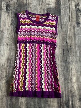 Missoni For Target Girl's Knit Dress Purple Size XL